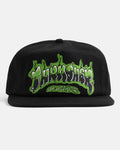 Thrasher - Hat, Airbrush Snapback. Black