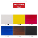 Amsterdam - Acrylic Paint, Primary Set. 6 x 20 ml