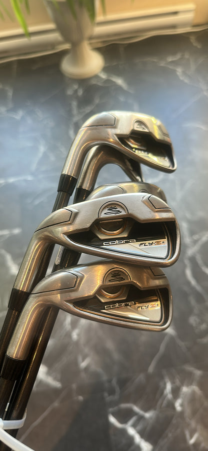 USED LH Cobra Fly-Z S Iron set 6-Pw senior flex