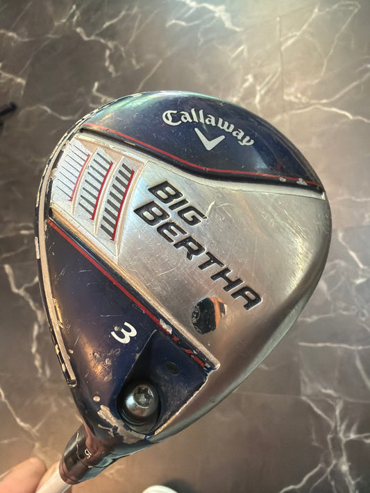 USED Callaway new Big Bertha 3 wood RH A-flex