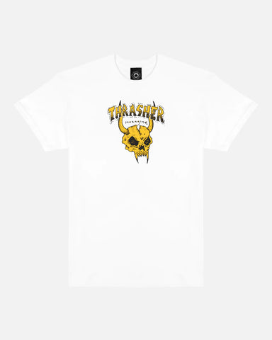 Thrasher - T Shirt, Barbarian. WHT