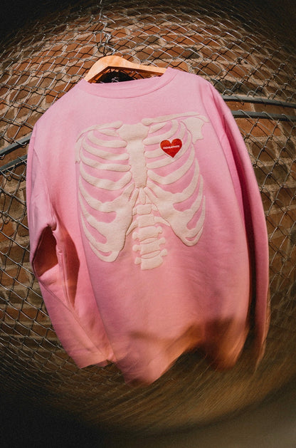 Mehrathon - Crewneck, Rib Cage, Pink