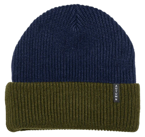 Autumn - Beanie, Blocked. Navy.