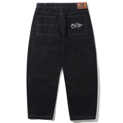 Butter Goods - Scribble Denim Jeans, Washed Black