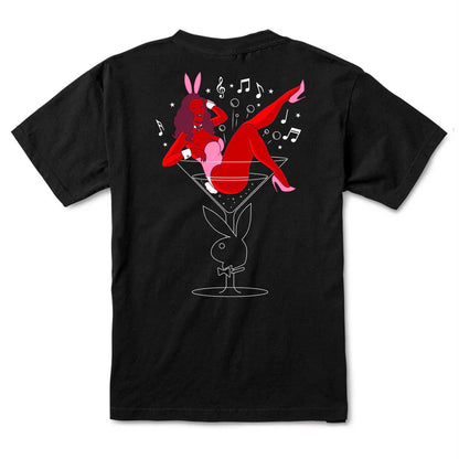 Color Bars - T Shirt, Playboy Casino. Black