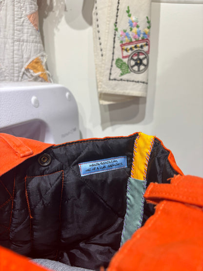 ASHES , Orange Twill Hunting Bag , One of a Kind