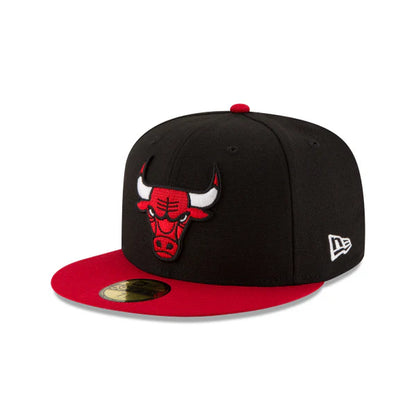 New Era Chicago Bulls NBA Men's Black/Red 59Fifty Two Tone Fitted Hat