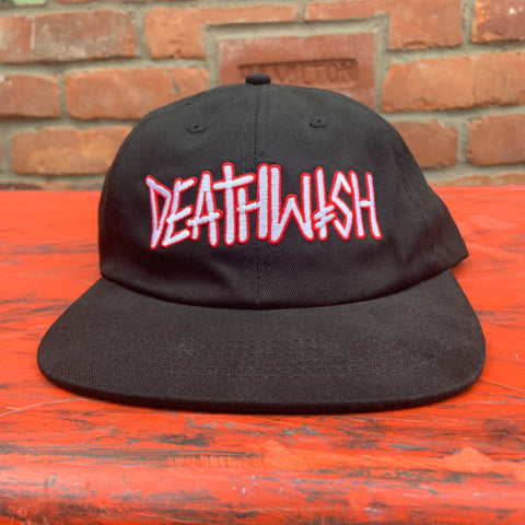 Deathwish - Hat, Classic Logo SnapBack. Black/White/Red