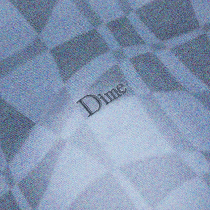 Dime Abstract LS Shirt - Static Blue