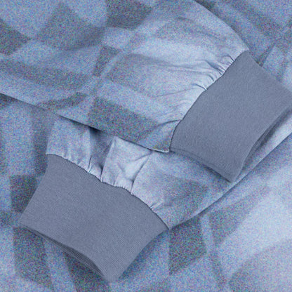 Dime Abstract LS Shirt - Static Blue