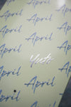 April - Deck, Yuto Chrome Logo Script