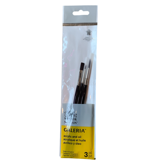 Windsor & Newton - Paint Brushes, GALERIA BRUSH SH SET/3