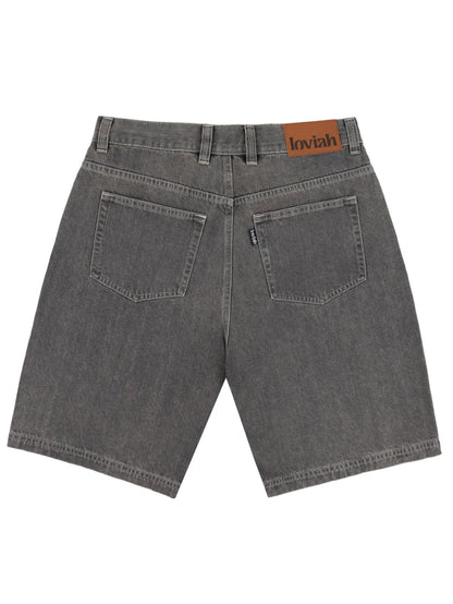 Loviah - Jhorts, Denim Shorts. Grey Stonewash
