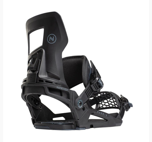 Nidecker - Unisex Snowboard Bindings, Muon-X. Black. 2025