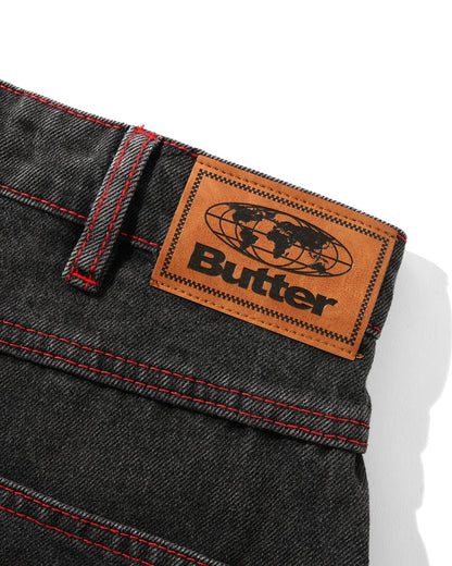 Butter Goods - Encounter Denim Jeans, Tinted Washed Black