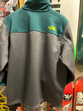 The North Face - Vintage Mens Jacket, Windwall Windbreaker, Grey/Turquoise. L