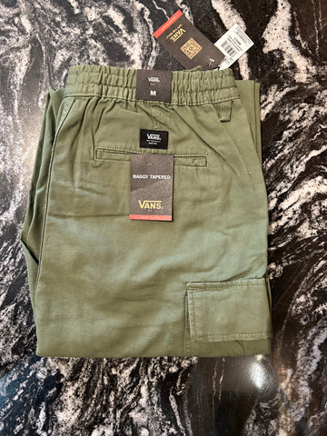 Vans - Pants, Range Cargo Baggy Tapered. Green.