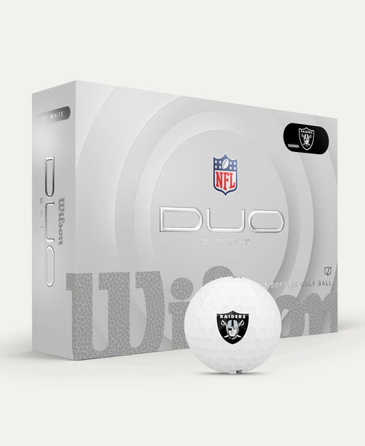 1 Ball, Wilson Golf Soft White Las Vegas Raiders