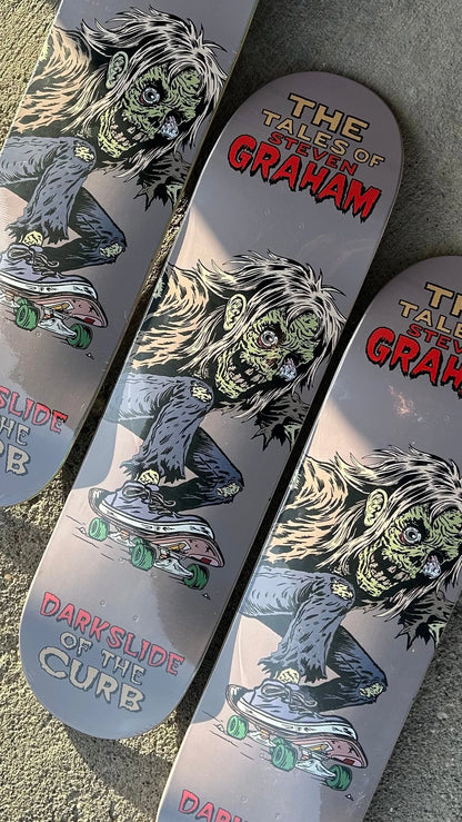 DARK SLIDE OF THE CURB DECK STEVE GRAHAM TALES (8.5")