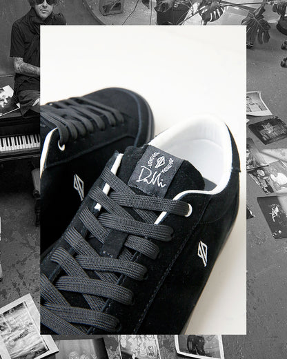 Hours is Yours - Shoes, Dustin Dollin Piss Drunx , Black Suede