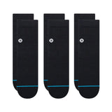 Stance - 1/4 Socks, Icon. Black 3 Pack