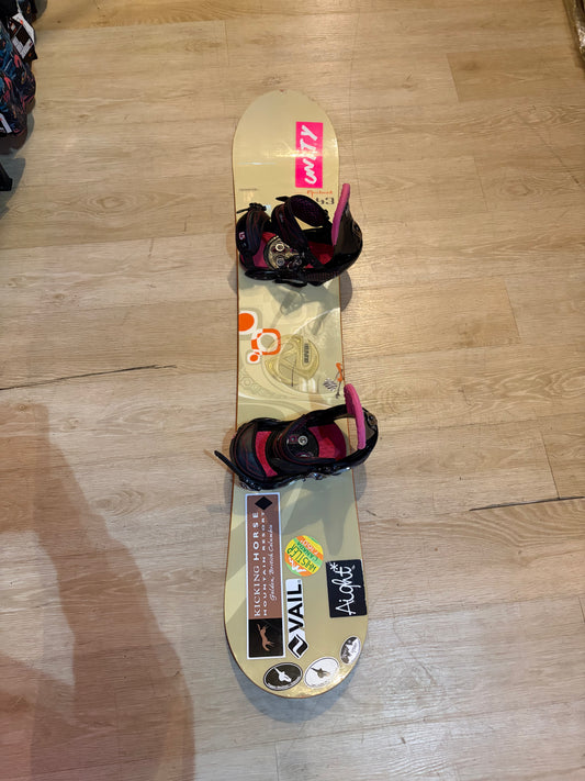 USED SALOMON Radiant 143 Snowboard combo