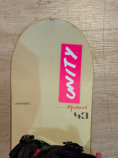 USED SALOMON Radiant 143 Snowboard combo