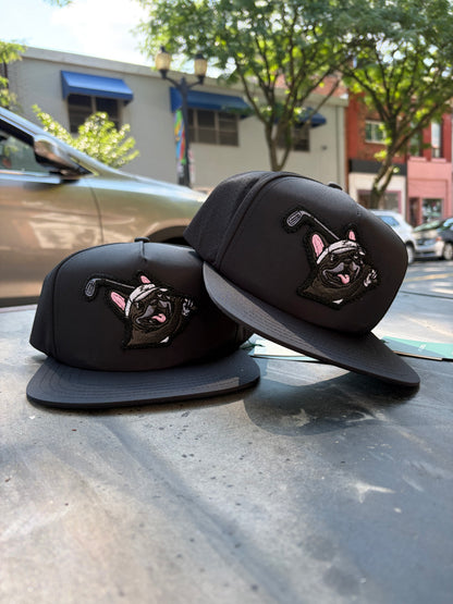 Malbon x The Local - Poly 5 Panel Hat, HAMMY GOLF Black