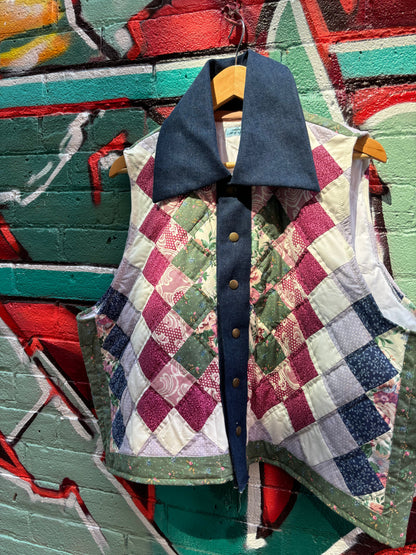 ME OVER YOU QUILTED VEST