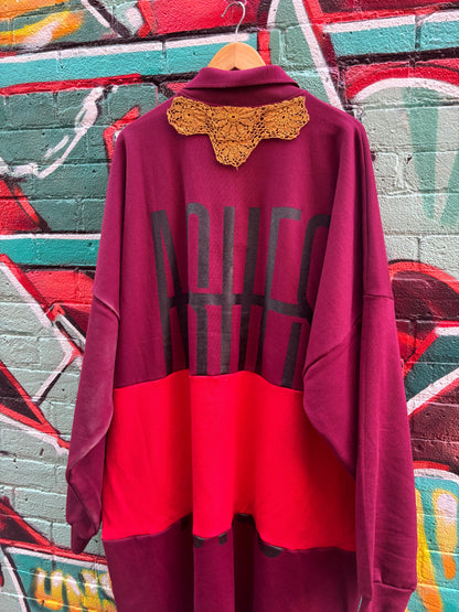 ASHES , Maxi Sweater Dress, One of a Kind, Fits up to 3XL