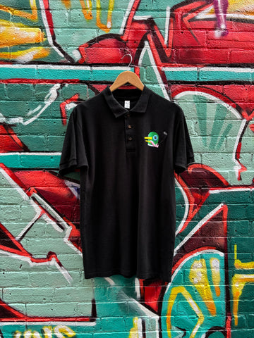 LEWIS MALLARD X LOCAL INVITATIONAL Black Golf Shirt