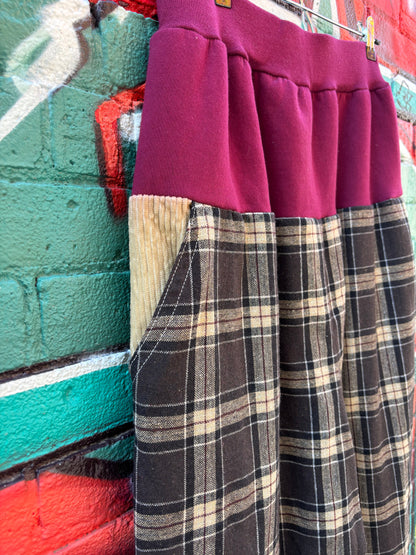 PLAID PANTS - 30-34” elastic WAIST