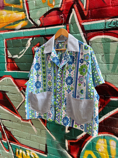 ASHES, Camp Shirt, Floral , Fits up to XL