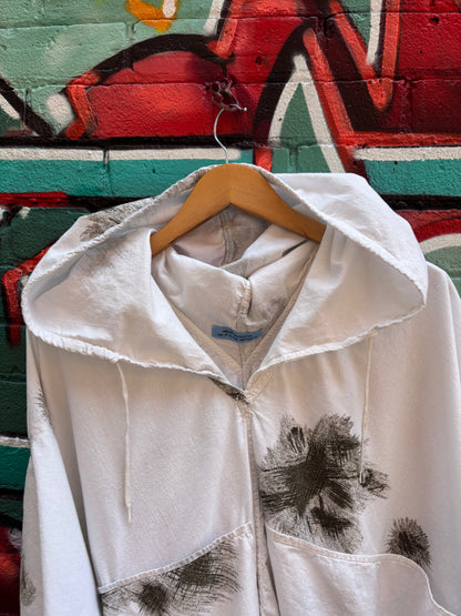 ASHES, Reworked Cotton Military Poncho, Free Size