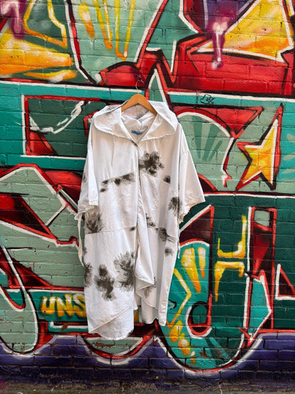 ASHES, Reworked Cotton Military Poncho, Free Size