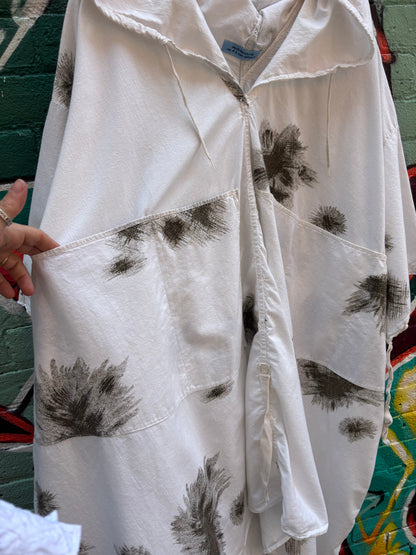 ASHES, Reworked Cotton Military Poncho, Free Size