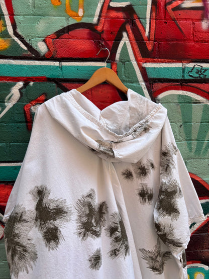 ASHES, Reworked Cotton Military Poncho, Free Size