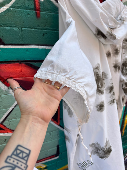 ASHES, Reworked Cotton Military Poncho, Free Size