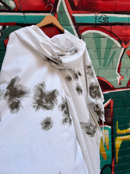 ASHES, Reworked Cotton Military Poncho, Free Size