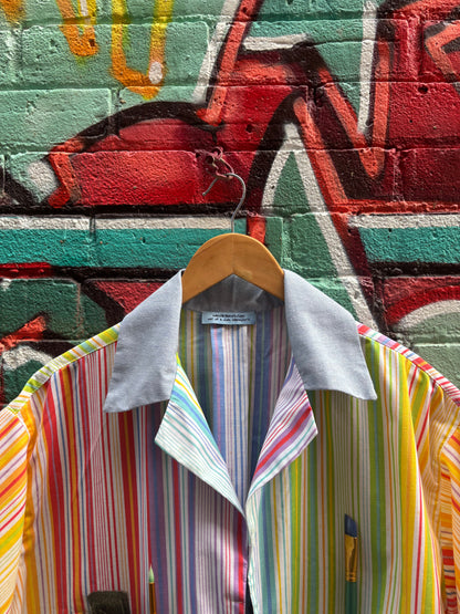 Art Attack , Camp Shirt , One of a Kind, Fits up to XL