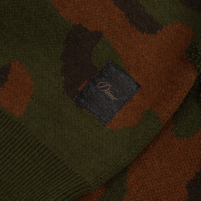 Dime Mtl, Crewneck, CAMO CHENILLE KNIT, Woodland