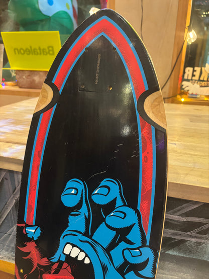 Santa Cruz, Pintail Cruiser Deck , Stranger Things Screaming Hand 9.2"