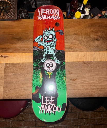Heroin , Deck , Lee Yankou Retirement Board , 8.25" SIGNED**