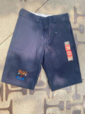 Dickies - SHORTS , Twill. Navy Embroidered