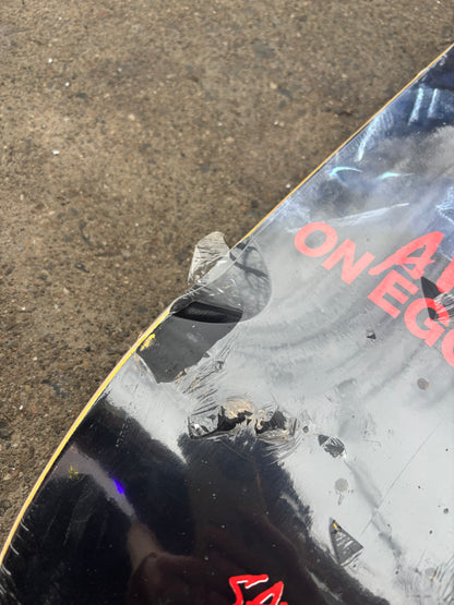 SCRATCHED - On Sale - Heroin Skateboard Deck Nightmare on Egg Street 9.875" x 33"