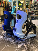 USED Bent Metal Metta Bindings Size Small Mix Match White Black