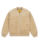 Dime - Jacket, Velour Bomber. Beige