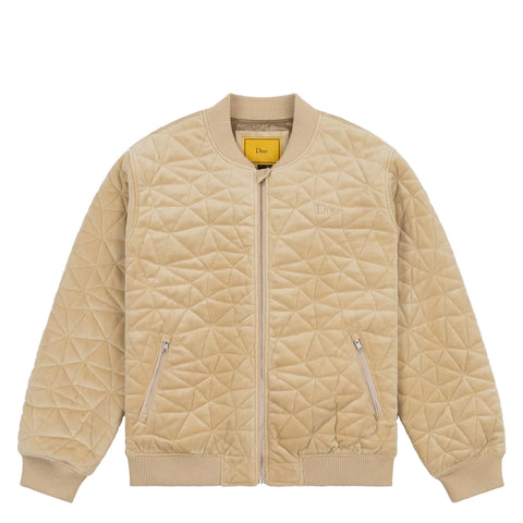 Dime - Jacket, Velour Bomber. Beige