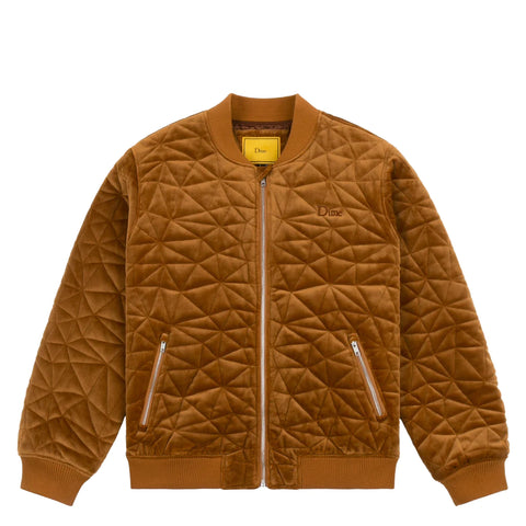 Dime - Jacket, Velour Bomber. Rust