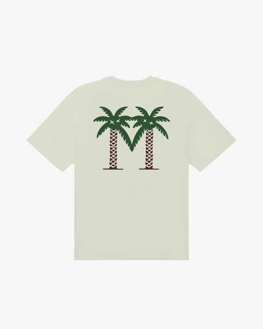 Malbon - BERMUDA PALMS TEE, Green Tint